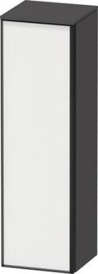 Duravit Vitrium Kısa dolap Beyaz Mat Kapı menteşesi: Sol, Ön yüzey: Beyaz Mat, Dekor, Gövde: Grafit Mat, Dekor, Kulp Grafit Alüminyum VT1356L1849000G