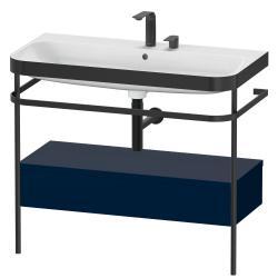 Duravit Happy D.2 metal konsollu ve çekmeceli c-bonded set 975 mm Gece Mavisi Saten Mat Lake HP4743E9898