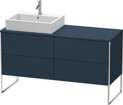 Duravit XSquare Yerden dolap ünitesi için tezgah 1400 mm Gece Mavisi Saten Mat Lake XS4923L9898