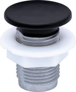 Duravit Universal Su taşma deliği kapağı 25 mm Siyah Mat