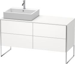 Duravit XSquare Yerden dolap ünitesi için tezgah 1400 mm Beyaz Saten Mat Lake XS4923L3636