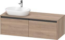 Duravit Ketho.2 Asma dolap ünitesi 1400 mm Marbeled Oak K24888L55550000