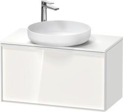 Duravit Vitrium Asma dolap ünitesi Beyaz (parlak) Ön yüzey: Beyaz Parlak, Dekor, Gövde: Beyaz Mat, Dekor, Tezgah: Beyaz Mat, Dekor, Kulp Beyaz VT478002218000W