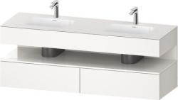 Duravit Studio F. A. Porsche Collection Ankastre lavabo tezgahlı dolap ünitesi ile birlikte Beyaz Süper Mat Ön yüzey: Beyaz Parlak, Dekor, Gövde: Beyaz Süper mat, Dekor, Tezg QA4797022840000