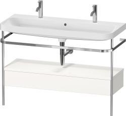 Duravit Happy D.2 metal konsollu ve çekmeceli c-shaped Set 1175 mm Beyaz (parlak) HP4854O22220000