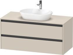Duravit Ketho.2 Asma dolap ünitesi 1200 mm Taupe Süper Mat K24897083830000