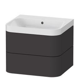 Duravit Happy D.2 c-shaped asma set 575 mm Grafit Süper Mat HP4345N8080