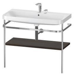 Duravit Happy D.2 c-shape Metal lavabo konsolu 975 mm Fırçalanmış Ceviz HP4838E6969