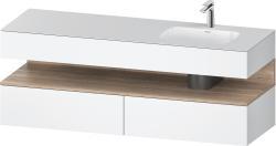 Duravit Studio F. A. Porsche Collection Ankastre lavabo tezgahlı dolap ünitesi ile birlikte 1600 mm Beyaz Mat QA4796055180010