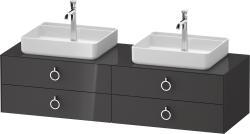 Duravit White Tulip Asma dolap ünitesi 1600 mm Grafit Parlak WT4996BH1H10010