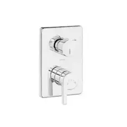 ECA Icon Ankastre Banyo Bataryası 2 Parça Set / 3 Yollu (102167301H-K+102166301) Krom
