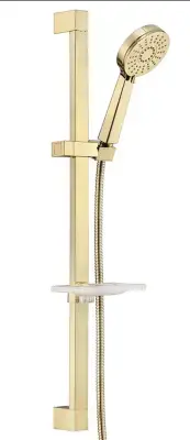 ECA Nobilis Hareketli Sürgülü Banyo Duş Seti Altın (Gold) 102846011 Altın Görünümlü