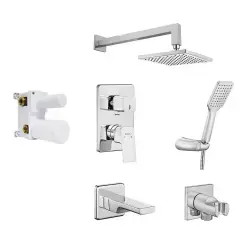 ECA Tiera Ankastre Duş Seti 3 yollu / 7 parça set ECA.ANKSET.BD313