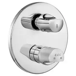 ECA Myra Ankastre Banyo Bataryası 2 Parça Set / 3 Yollu (102167303H-Y+102166301) Krom
