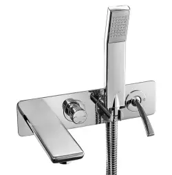 ECA Novita Ankastre Banyo Bataryası 2 Parça Set / 3 Yollu (102167314H-K+102166303H) Krom