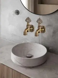 ECA Osmanlı Lavabo Musluğu Eskitme Musluk 102209002 Lak