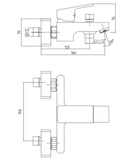 ECA Tiera Banyo Bataryası- Krom Bej 103402469