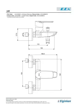 ECA Lia Banyo Bataryası 102102888 Krom