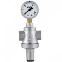 ECA 3/4 Manometreli Basınç Düşürücü Valf Pistonlu İç Vida 602111010