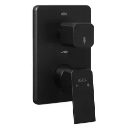 ECA Tiera Ankastre Banyo Bataryası Sıva Üstü Grubu Mat Siyah 2 Yollu 102167235C1-KDE
