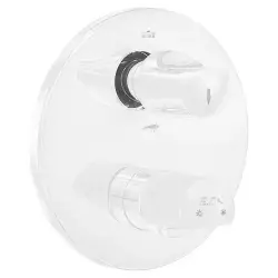 ECA Myra Ankastre Mat Beyaz Banyo Bataryası Duşlu 5 Parça Set/2 Yollu ECA.ANKSET.BD203.C4