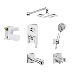 ECA Niobe Ankastre Duş Seti 3 yollu / 7 parça set ECA.ANKSET.BD310