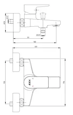 ECA Dalia Banyo Bataryası 102102488 Krom