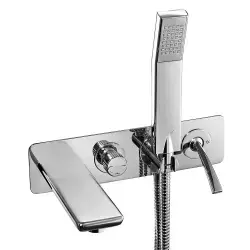 ECA Novita Ankastre Banyo Bataryası Duşlu 3 Parça Set / 3 Yollu ECA.ANKSET.BD304 Krom