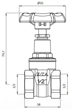 ECA 1/2 Şiber Valf 601003001