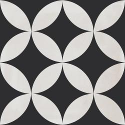 Ege Seramik 33x33 Fresco Flower Black