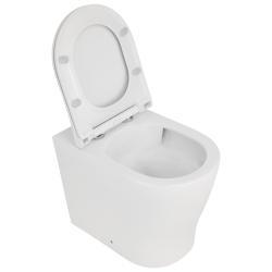 Ege Vitrifiye Swan Kanalsız Spinflush Duvara Tam Dayalı Tek Parça Klozet Beyaz uygulama örneği