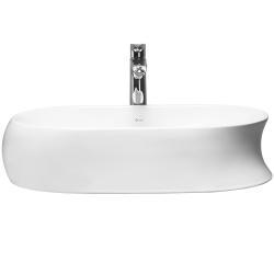 Ege Vitrifiye Velero Batarya Deliksiz Lavabo 60 cm Beyaz uygulama örneği