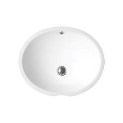 Ege Vitrifiye Pınara Oval Tezgahaltı Lavabo 46x37 cm Beyaz