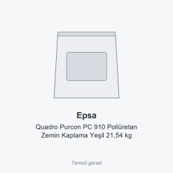 Epsa Quadro Purcon PC 910 Poliüretan Zemin Kaplama Yeşil 21,54 kg