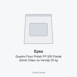 Epsa Quadro Floor Polish FP 930 Parlak Zemin Cilası ve Verniği 25 kg