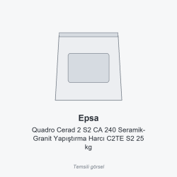Epsa Quadro Cerad 2 S2 CA 240 Seramik-Granit Yapıştırma Harcı C2TE S2 25 kg