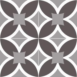 Etili Seramik 45x45 Lisbone Siyah Gri Mat