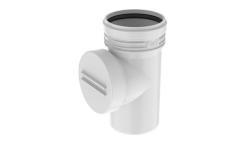 Fırat Boru Residence Sessiz Temizleme Te Ø110 mm Gri