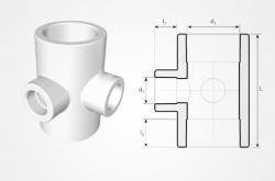Fırat Boru Fırattherm PPRC Köşe Te Ø32x25x25x32 mm