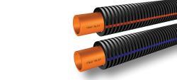 Fırat Boru Turuncu PE-RT Kılıflı Boru 16x1,8 mm Mavi Spiral Oksijen Bariyerli