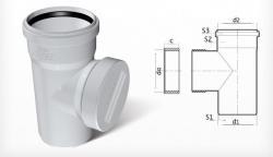 Fırat Boru Dublex PVC Atık Su Temizleme Te Ø160 mm