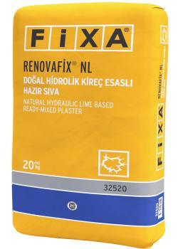Fixa RENOVAFİX NL Doğal Hidrolik Kireç Esaslı Hazır Sıva 20 kg