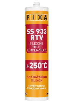 Fixa SS 933 RTV Isıya Dayanıklı Silikon Kırmızı 300 ml