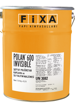 Fixa POLAN 600 INVISIBLE Şeffaf Poliüretan Kaplama ve Su Yalıtım Malzemesi 7,5 kg