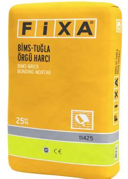 Fixa Bims-Tuğla Örgü Harcı Gri 25 kg