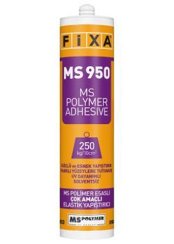 Fixa POLYMERA MS 950 MS Polimer Esaslı Çok Amaçlı Elastik Yapıştırıcı Siyah 600 ml