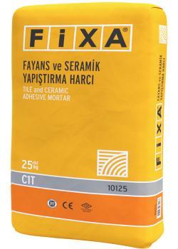 Fixa Fayans ve Seramik Yapıştırma Harcı Gri 25 kg