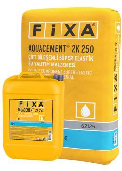 Fixa AQUACEMENT 2K 250 Çift Bileşenli Süper Elastik Su Yalıtım Malzemesi 25 kg + 10 kg Set