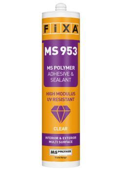 Fixa POLYMERA MS 953 MS Polimer Esaslı Şeffaf Çok Amaçlı Elastik Yapıştırıcı 290 ml