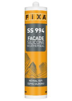 Fixa SS 994 FACADE Nötral Yapı, Cephe Silikonu (Weatherseal) Siyah 600 ml